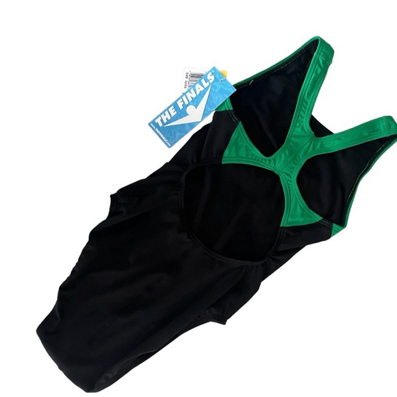 NWT The Finals SZ 32 XS Surf Splice Racerback Swimsuit - Picture 3 of 6